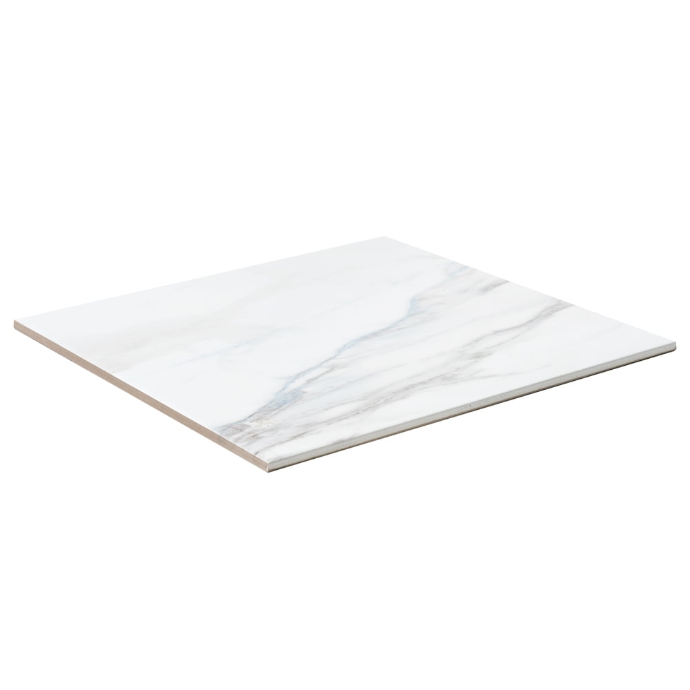 The Tile Life Minerva Gray Marble Look Porcelain Tile - 13 x 13 in. - Matte - 12-Piece - Floor, Wall, Backsplash