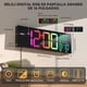 thumbnail image 5 of Reloj Digital De Pared, 16 Pulgadas Reloj De Pared Digital Grande, Reloj Pared Digital, 8 Ajustes De Color Rgb, Con Reloj Despertador Dual, Fecha, Temperatura, Semana, Control Remoto, 12/24 Horas, 5 of 8