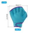 thumbnail image 2 of Guantes de natación webbed Uxcell Guantes de natación Guantes de fitness acuático Guantes de aeróbic Azul/Púrpura 1 par, M, 2 of 6
