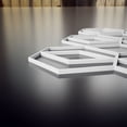 thumbnail image 5 of Ekena Millwork 7 3/8"W x 7 3/8"H x 3/8"T Extra Small Hillrose Decorative Fretwork Wall Panels in Architectural Grade PVC, 5 of 9