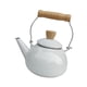 thumbnail image 4 of Tetera de porcelana esmaltada de 1,5 l, resistente y cómoda, con asa y diseño floral. Blanco, 4 of 9