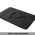 thumbnail image 2 of 1 Piece Rectangular Color Variant Memory Foam Bathroom Rug Set Non-Slip PVC Backing, 2 of 5