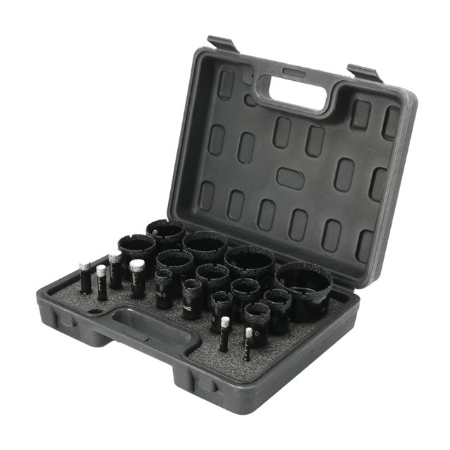 19 Uds. Juego de brocas de diamante, brocas de granito, abridor de azulejos, herramientas de construcción, perforadoras, brocas para mármol cerámico mayimx Broca de diamante