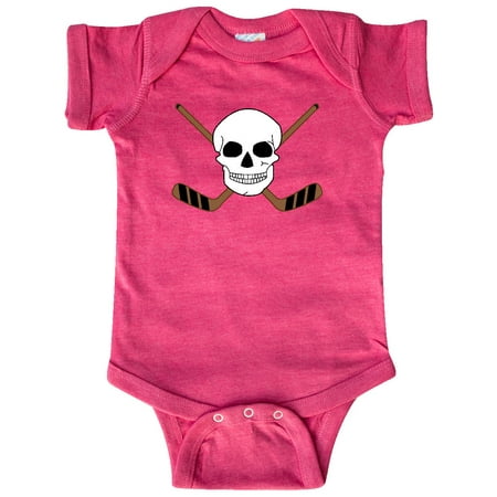 

Inktastic Hockey Sports Funny Skull Gift Baby Boy or Baby Girl Bodysuit
