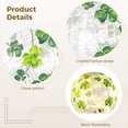thumbnail image 4 of 2 PCS Glass Ball Crackled Glass Globe, Decorative Glass Ball with Clover Design, Patrick's Day Themed Orbs, Indoor Ambiance Light for Home Office, 4 of 6