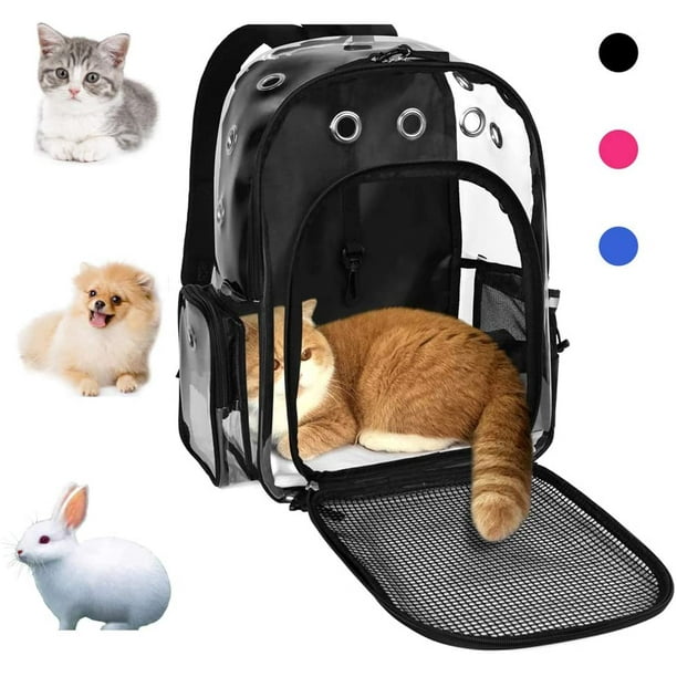 Clear cat sales backpack carrier