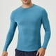 thumbnail image 4 of pstuiky camisas de manga larga para hombre, Camisa deportiva de manga larga con cuello redondo, ligera, transpirable y de color liso con cremallera para hombre top de hombre xl, 4 of 6