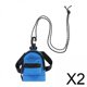 thumbnail image 1 of 2xMochila De Moda Bolso Durable Con Correa Larga Al Aire Libre Escalada Caza Azul, 1 of 8