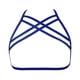 thumbnail image 1 of Lencería Elasticity Premium Material Ductilidad Romántico Air Strappospy Erogeus Misterioso Diseño único Moda Cupless Cage Bra RoyalBlue seitruly XX000641-05, 1 of 6