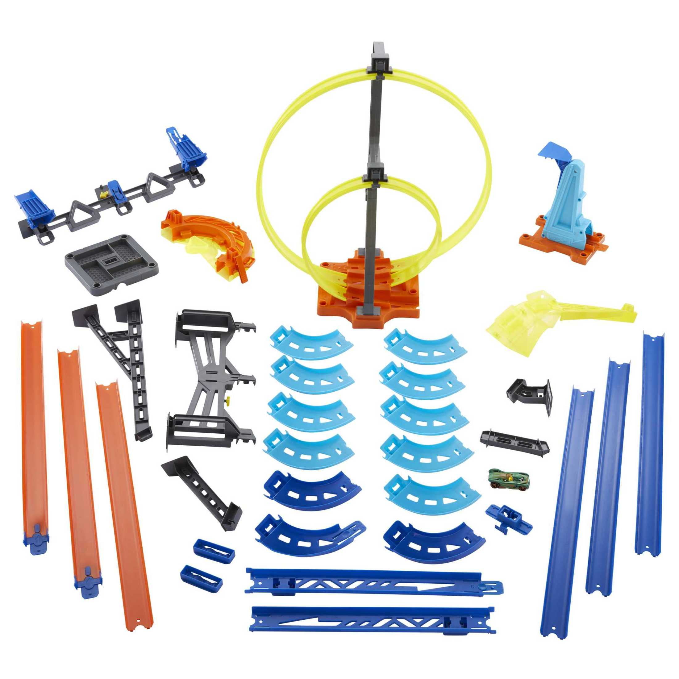 Hot Wheels Track Builder Vertical Launch Kit, 50-in Tall, 3 Configurations & 1 Toy Car