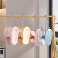 thumbnail image 3 of SouMaox Stainless Steel Shoe Drying Rack, Wind-Resistant Hanging Hook, Footwear Organizer, Air Dry Slippers for Outdoor Balcony Laundry Room, 3 of 7