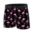 thumbnail image 4 of CRAZYBOXER Men's Tropical Flamingo Breathable Soft Boxer Briefs, 4 of 4