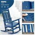 thumbnail image 4 of Dycanpo Outdoor Rocking Chairs Set of 2, Weather Resistant Proch Rocker for Adult, Blue, 4 of 8