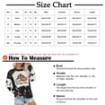 thumbnail image 2 of Qertyioot Chemises à Manches Longues pour Femmes, Hauts Décontractés à la Mode pour Femmes, Couverture à Col Rond Imprimée, Pull Sweatshirts, 2 of 6
