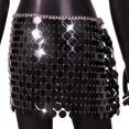 thumbnail image 6 of EDFBUYKRS Female Skirts Sequin Skirt Midi Length Women's Fashion Punk Style Street Style Beaded Holiday Party Skirt, 6 of 6
