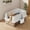 White, variant on Panapinka 6'' Deep Non-tick Stainless Steel Cat Litter Box, Large Durable Metal Cat Toilet with Side Opening Lid & Free Scoop, Splash & Leak Proof, Easy to Clean