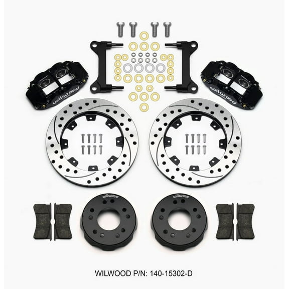 Wilwood Narrow Superlite 4R Front Kit 12.19in Drilled 63-87 C10 w/ Wilwood Pro Spindles