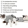 thumbnail image 3 of Traje de recuperación para gatos Heridas abdominales Enfermedades de la piel E-Collar Alternativa de cono, 3 of 8