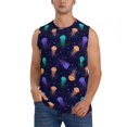 thumbnail image 2 of Picia Sea Jellyfish mens Cotton Tank Undershirts , Moisture-wicking Ribbed Tanks, Lightweight Cotton Tank Undershirts-X-Large, 2 of 8