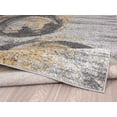 thumbnail image 5 of Abani Laguna Collection Painted Swirl 6' x 9' Grey Yellow Modern Area Rug, 5 of 5