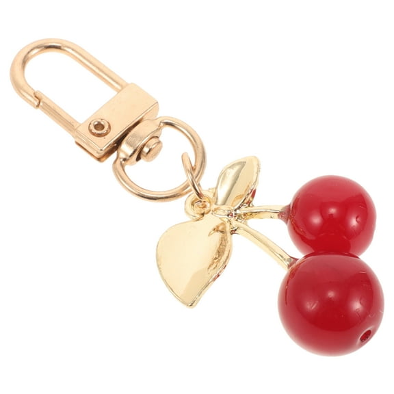 Cherry Shaped Keychain with Elegant Design for Women Girls Perfect as Gifts or Bag Charms Multi
