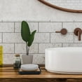 thumbnail image 3 of AOOOWER 5Piece User friendly Bathroom Essential Set Soap Dispenser Toothbrush Holder Tumblers Vanity Tray and Holder, 3 of 12