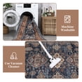 thumbnail image 6 of Garvee 5'x7' Vintage Area Rug Medallion Rugs, Washable Rug Oriental Traditional Distressed Rug, Non-Slip Farmhouse Indoor Carpet for Bedroom Living Room Home Office, Blue and Orange, 6 of 9