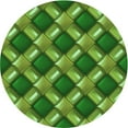 thumbnail image 1 of Ahgly Company Machine Washable Indoor Square Transitional Pea Green Area Rugs, 3' Square, 1 of 7