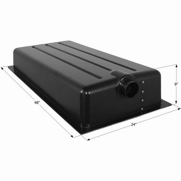 Holding Tank with Spigot & 4 Level Sensor, Black