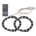 thumbnail image 2 of Anillo de luz LED RGB Bluetooth Sync Music 400 efectos 8 colores cinta de luces LED con control de aplicación para consola PS5, 2 of 9