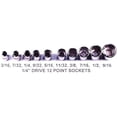 thumbnail image 4 of Craftsman 10 Piece 1/4" Inch Drive 12 Point Shallow SAE Sockets, 4 of 4