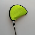 thumbnail image 2 of Mallet Putter Cover Club Head Protector Golf Accessories Equipment Durable Protector Bag Replacement Yellow, 2 of 8