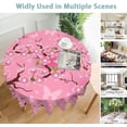 thumbnail image 5 of Round Table Cloth 60 Inch,Cherry Blossom Flowers Tablecloth Waterproof Stain Wrinkle Resistant Washable Circle Table Cover for Home Kitchen Dining Room Party Outdoor Picnic, 5 of 6