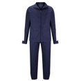 thumbnail image 5 of Men's Spliced Stand Collar Tracksuit Set Casual Long Sleeve Full Zip Jacket And Drawstring Pants Sportswear Suit, 5 of 7