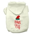 thumbnail image 4 of Christmas Pet Dog  Cat Hoodie Screen Printed, "Big Elf", 4 of 11