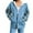 Blue, variant on SwiftWear Plaid Zip Up Hoodie Women - Long Sleeve Loose Fit Pullover Hooded Sweatshirt with Flannel Pockets, Casual Comfort Jacket Tops Pink