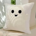 thumbnail image 2 of SgJHXb Embroidered Home Halloween Pumpkin Bat Cushion Back Cushion Pillowcase, 2 of 4