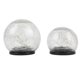 thumbnail image 1 of 2 piezas de 10 cm y 12 cm de bola de tierra solar con grietas para exteriores, impermeable, para balcón, jardín, patio, paisaje, luz decorativa para exteriores/jardín, 1 of 5