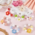 thumbnail image 3 of 6Pcs Silicone Cup Charms Flower & Round Mixed Color 155mm, 3 of 5