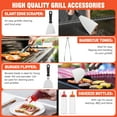 thumbnail image 5 of 30PCS Griddle Accessories Kit, Flat Top BBQ Grill Tools Set for Blackstone and Camp Chef, Grill Spatula Set with Enlarged Spatulas, Basting Cover, Scraper for Outdoor Barbecue, 5 of 9