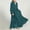 A130 Green, variant on Kids 2 Piece Abaya Set Long Sleeve Tiered Layered Ruffle Open Front Cardigan and Maxi Dress Outfits Girls Modest Elegant Evening Wear, 5T-14Y