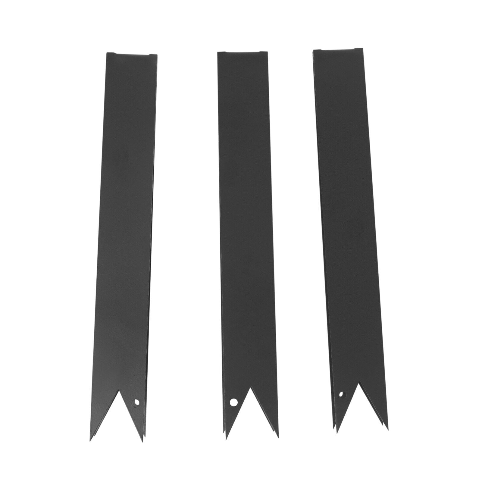 Miumaeov 3pcs 9.7 ft Landscape Edging 6in/8in H Garden Border Bendable Metal Lawn Barrier Black