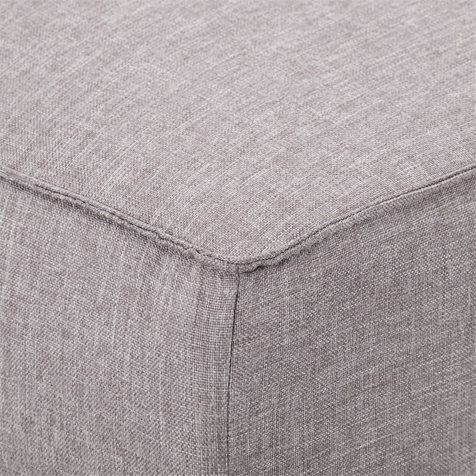 CorLiving LAR903S Convertible Futon Sofa Bed with Grey Khaki Mattress