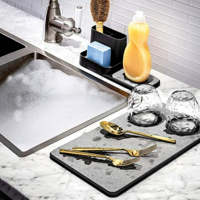 madesmart Dish Mat Granite Drying Stone Collection Accelerates