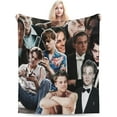 thumbnail image 2 of Leo Dicaprio Blanket Soft and Warm Lightweight Fluffy Throws Blankets Rug Carpet Gift for Beach Yoga Bedroom Living Room Decoration Sofa Camping Trip Dorm Decor All Season, 2 of 6
