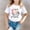 Blanc, variante sur Hauts pour Filles T-Shirts pour Enfants - T-Shirt Imprimé Ludique Col Rond Manches Courtes pour Garçons et Filles - Confortable pour un Usage Quotidien