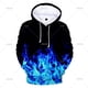 thumbnail image 3 of Sudadera con capucha con estampado 3D de llamas multicolores para hombre y mujer, sudadera con capucha de manga larga, ropa deportiva para exteriores, sudaderas de gran tamaño, 3 of 5