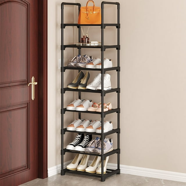 OUSITAID Shoe Rack 5/8 Tiers Metal Shoes Storage Organizer Easy Assembled Multifunctional Shoe Rack for Hallway Bedroom Entryway Living Room