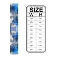 thumbnail image 6 of Table Runner Dresser Scarves 70 Inch Long, Blue Grey White Gradient Blocks Linen Dining Table Runners Abstract Graffiti Painting Tabletop Scarf for Wedding Holiday Party Kitchen, 6 of 7