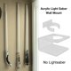 thumbnail image 1 of Soporte de acrílico transparente para sable de luz, estante de almacenamiento de montaje en pared con tornillos para Star Planet, soporte de exhibición de sable de luz ZefeiWu 9024735266457, 1 of 1